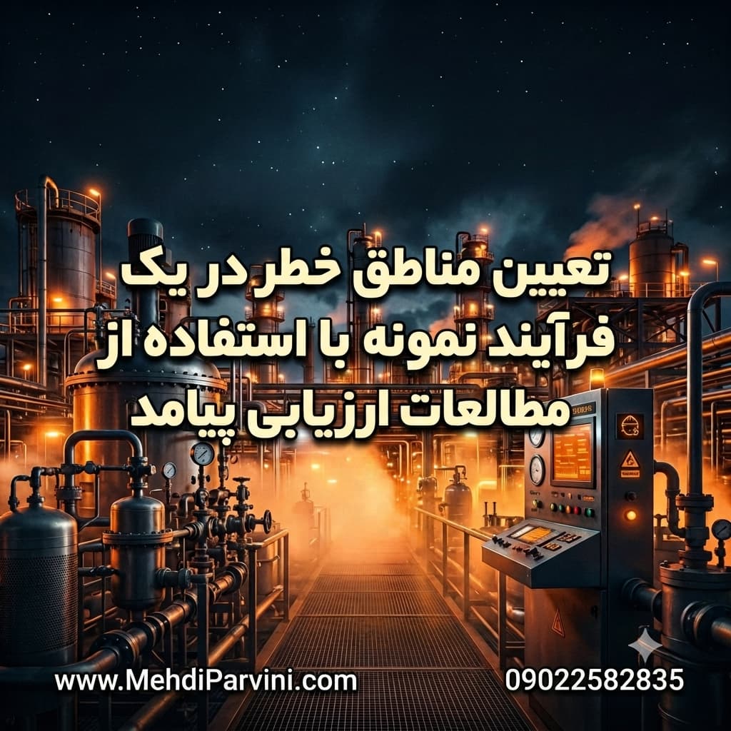 تعیین مناطق خطر در یک فرآیند نمونه با استفاده از مطالعات ارزیابی پیامد