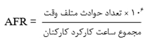 ضریب تکرار حادثه (AFR)