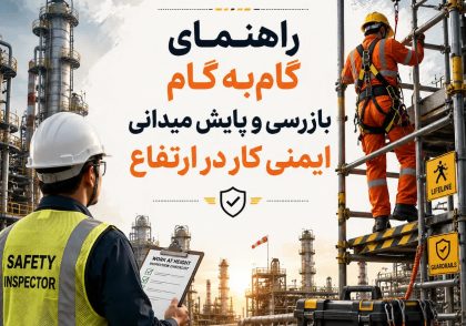 راهنمای گام‌به‌گام بازرسی و پایش میدانی ایمنی کار در ارتفاع