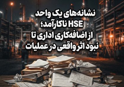 نشانه‌های یک واحد HSE ناکارآمد