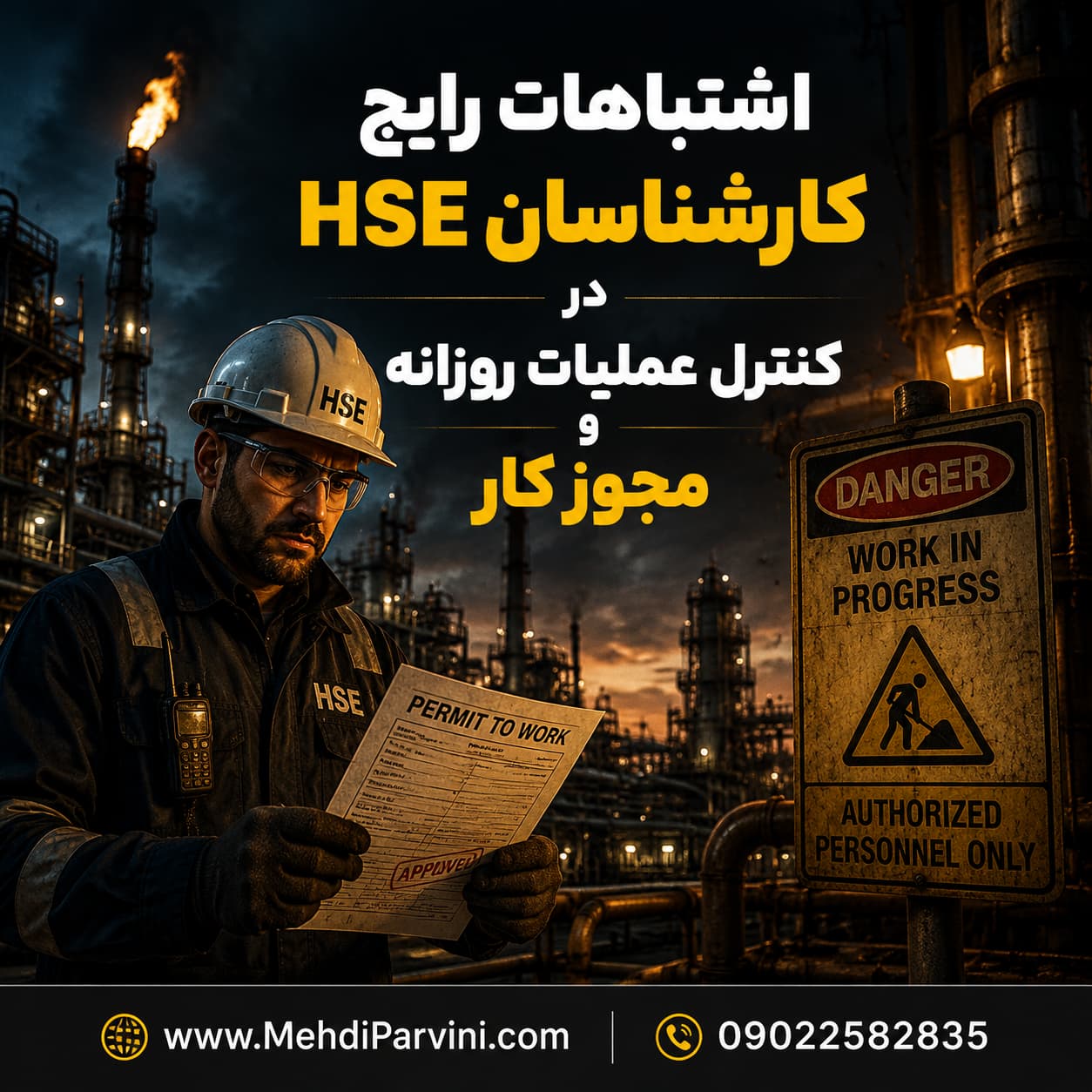 اشتباهات رایج کارشناسان HSE در کنترل عملیات روزانه و PTW
