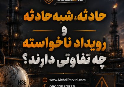 تفاوت رخداد، حادثه و شبه حادثه