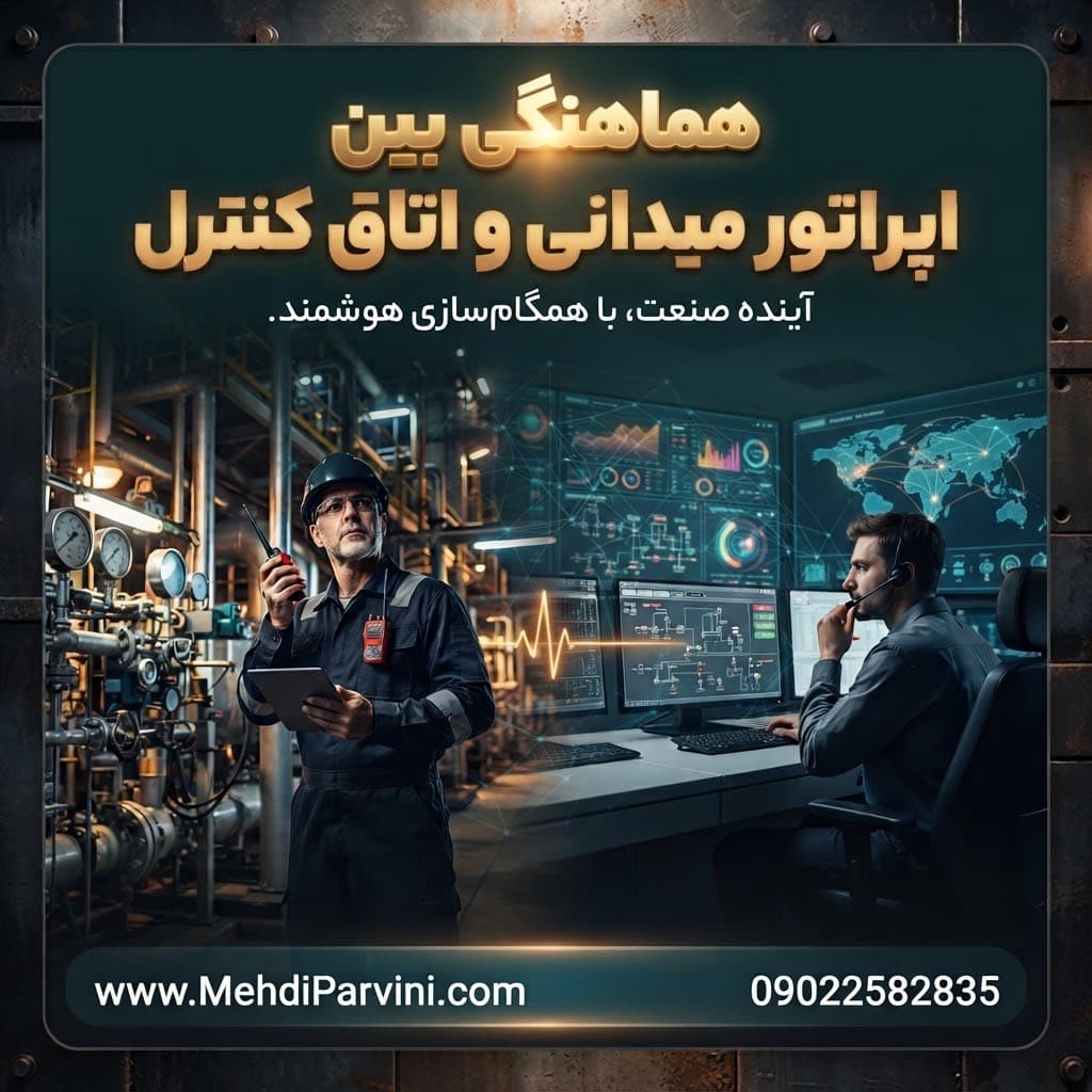 هماهنگی بین اپراتور میدانی و اتاق کنترل