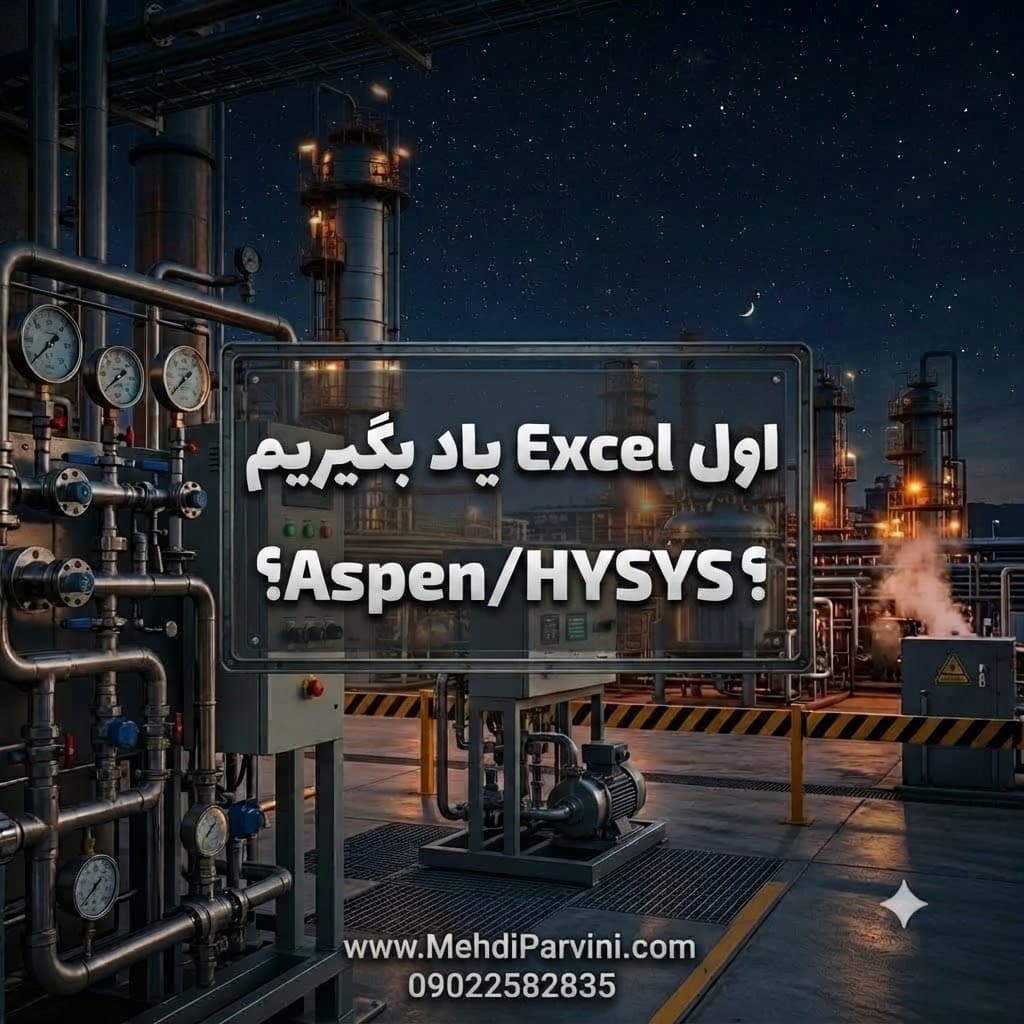 اول Excel یاد بگیریم یا Aspen/HYSYS؟