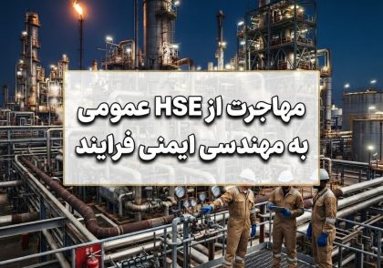 مهاجرت از HSE عمومی به مهندسی ایمنی فرایند