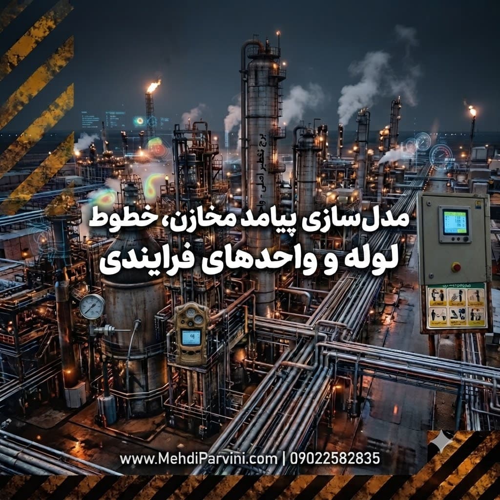 مدل‌سازی پیامد مخازن، خطوط لوله و واحدهای فرایندی