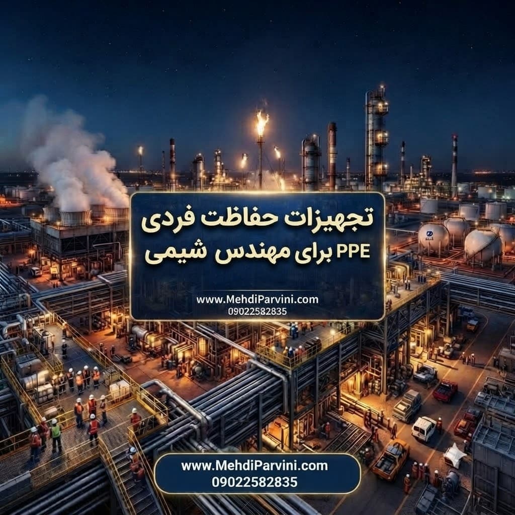 تجهیزات حفاظت فردی PPE برای مهندس شیمی
