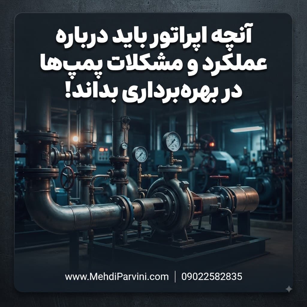 آنچه اپراتور باید درباره عملکرد و مشکلات پمپ‌ها در بهره‌برداری بداند!