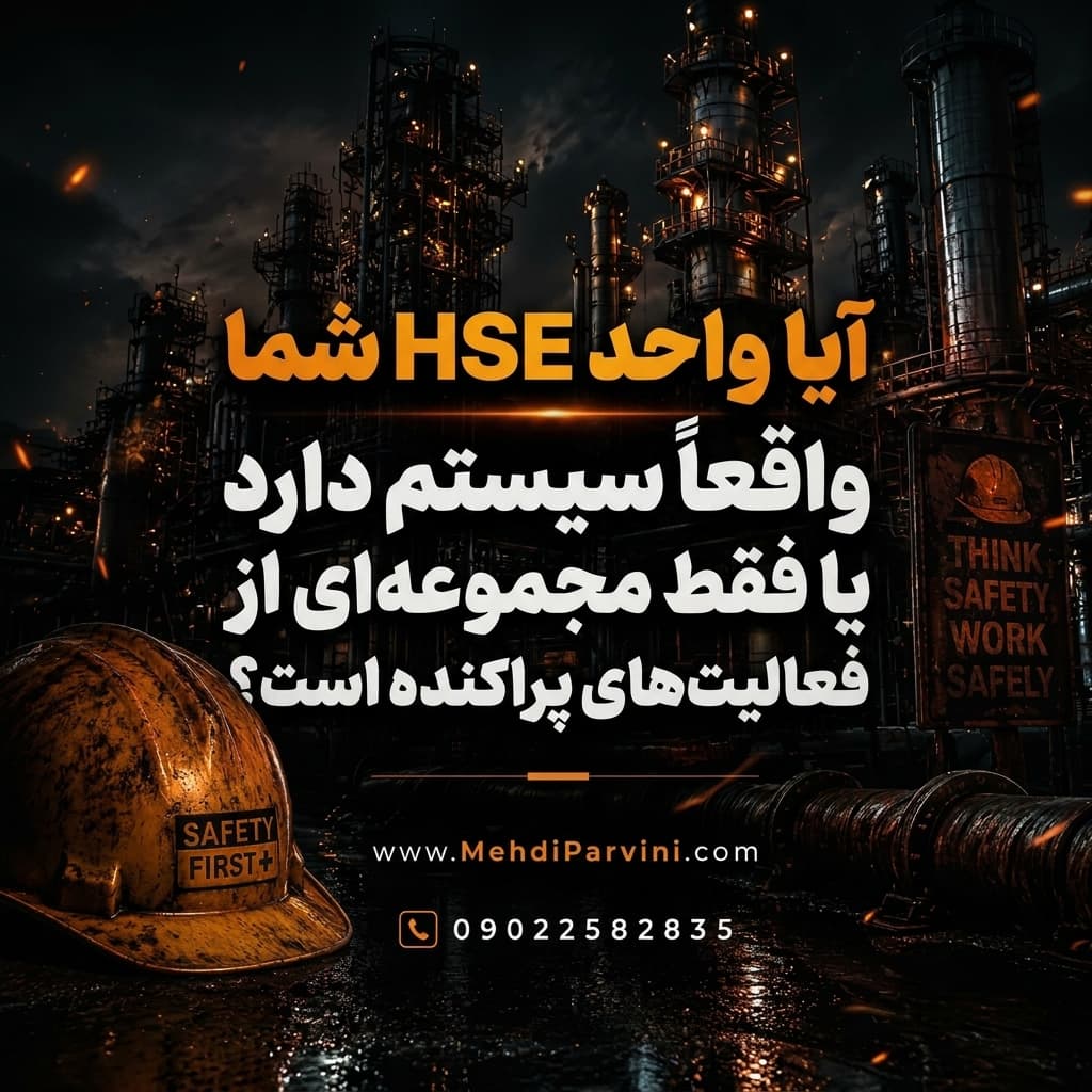 واحد HSE شما واقعاً سیستم دارد