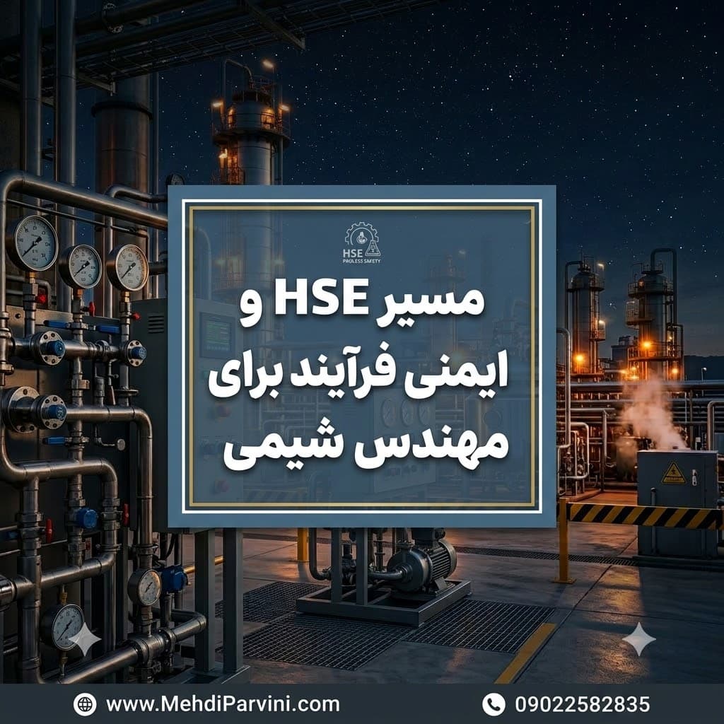مسیر HSE و ایمنی فرآیند برای مهندس شیمی