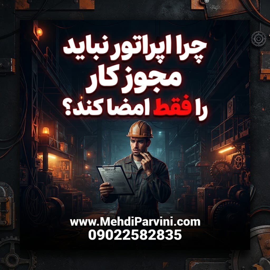 چرا اپراتور نباید مجوز کار را فقط امضا کند؟