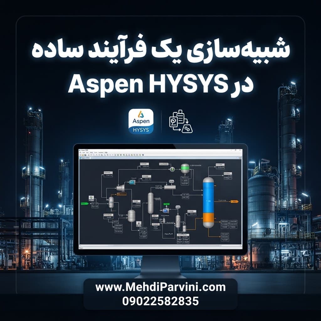 یک فرآیند ساده را در Aspen HYSYS