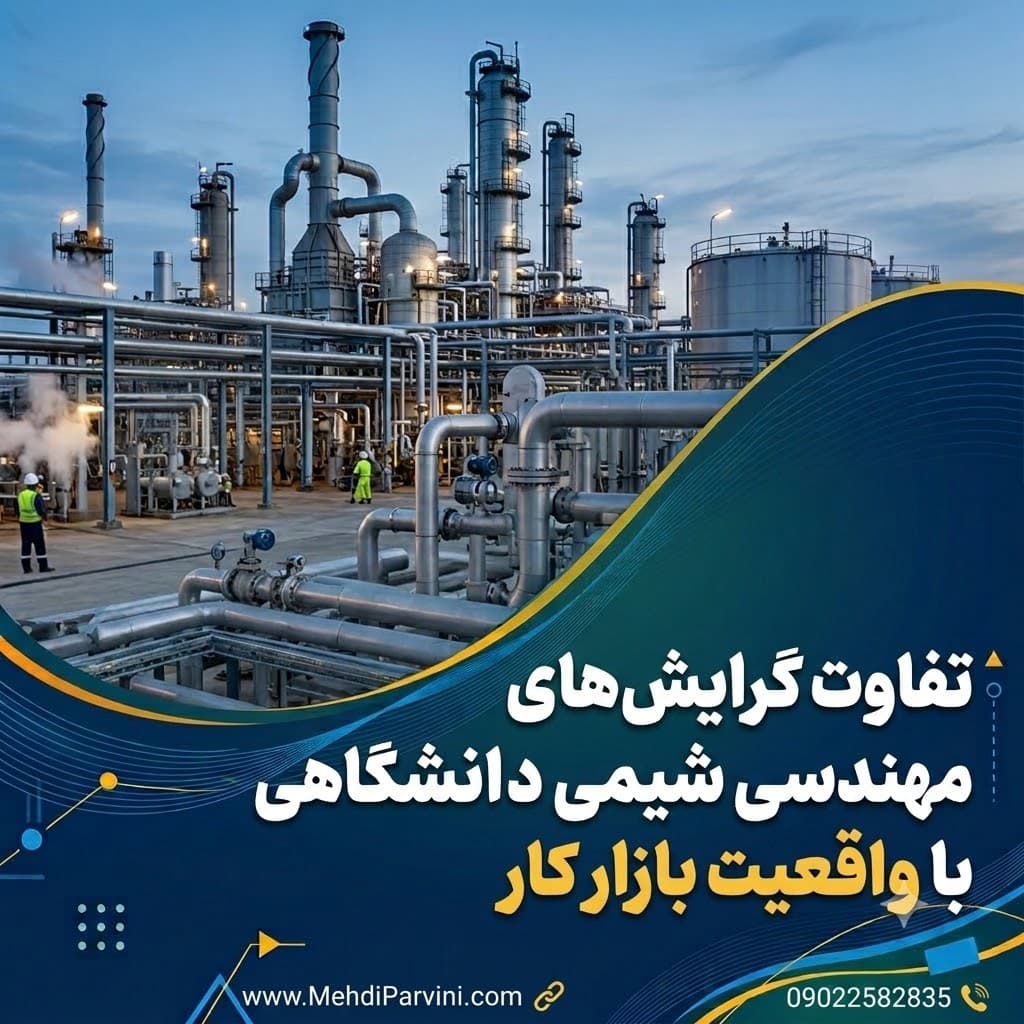 تفاوت گرایش‌های دانشگاهی مهندسی شیمی با واقعیت بازار کار