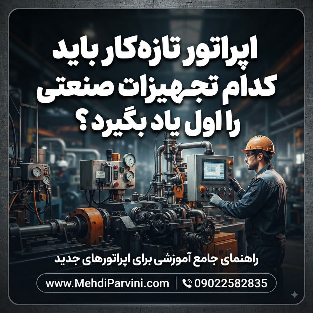 اپراتور تازه‌کار باید کدام تجهیزات صنعتی را اول یاد بگیرد؟