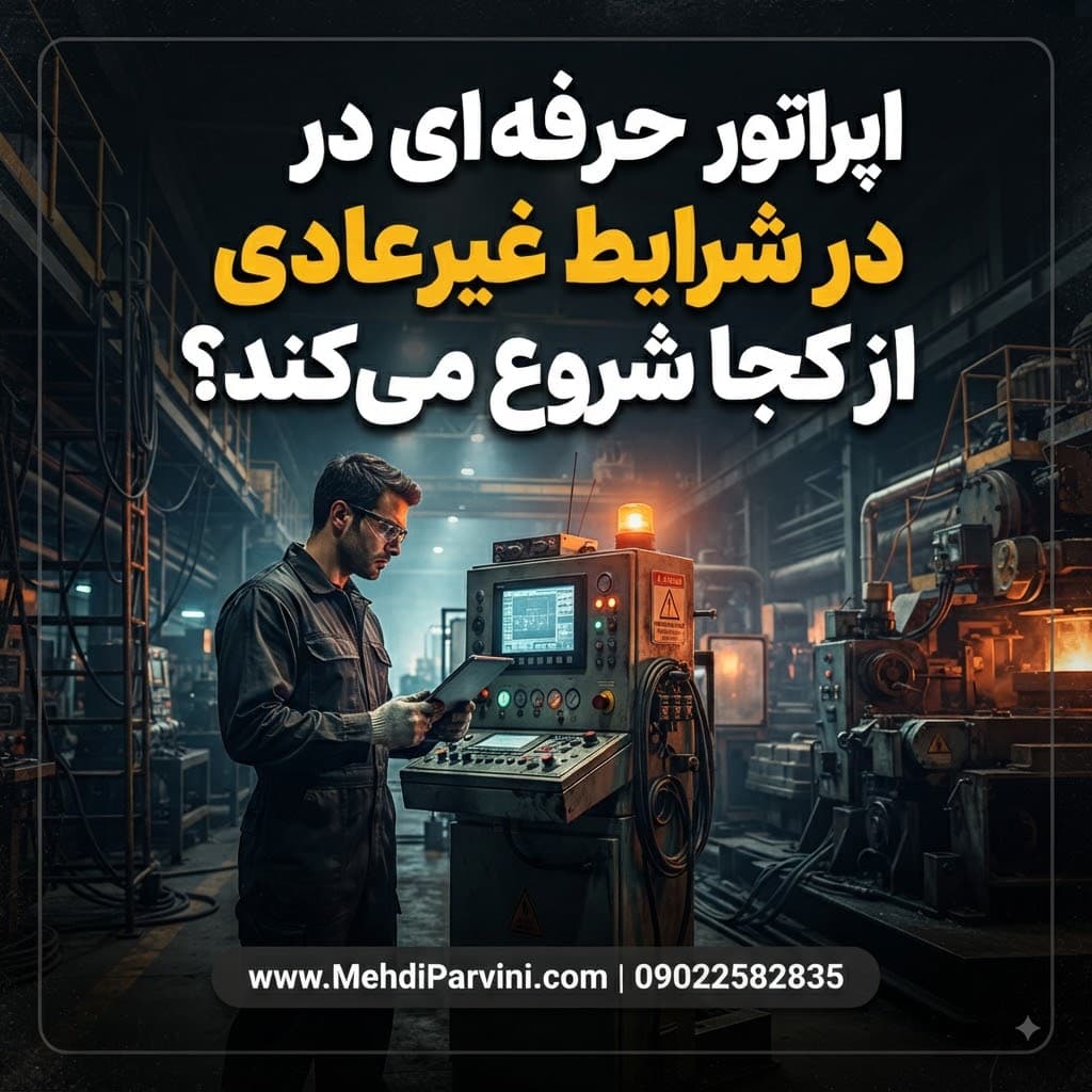 اپراتور حرفه‌ای در شرایط غیرعادی از کجا شروع می‌کند؟