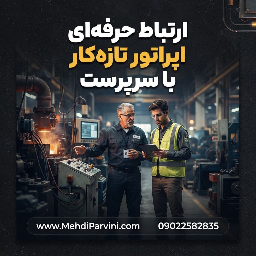ارتباط حرفه‌ای اپراتور تازه‌کار با سرپرست