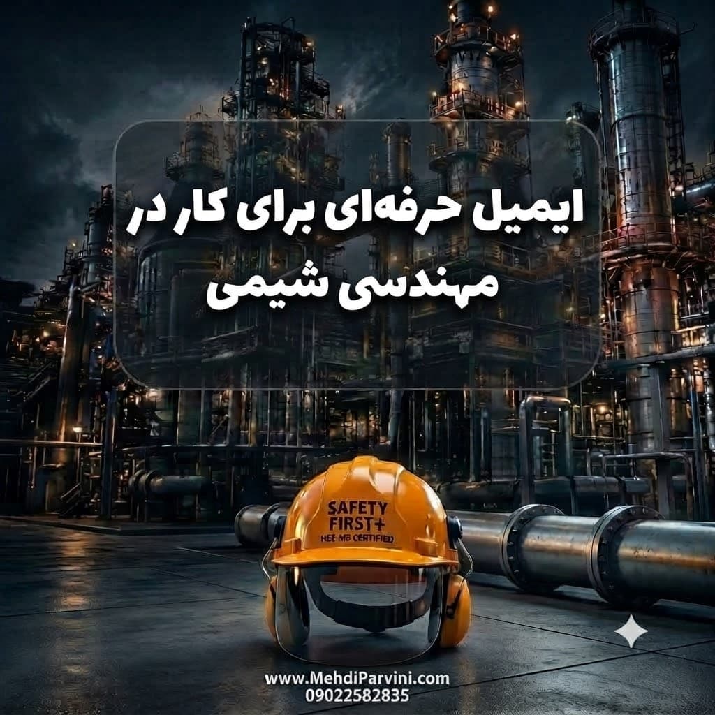 ایمیل حرفه‌ای برای کار در مهندسی شیمی