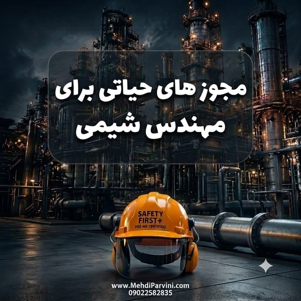 مجوز های حیاتی برای مهندس شیمی