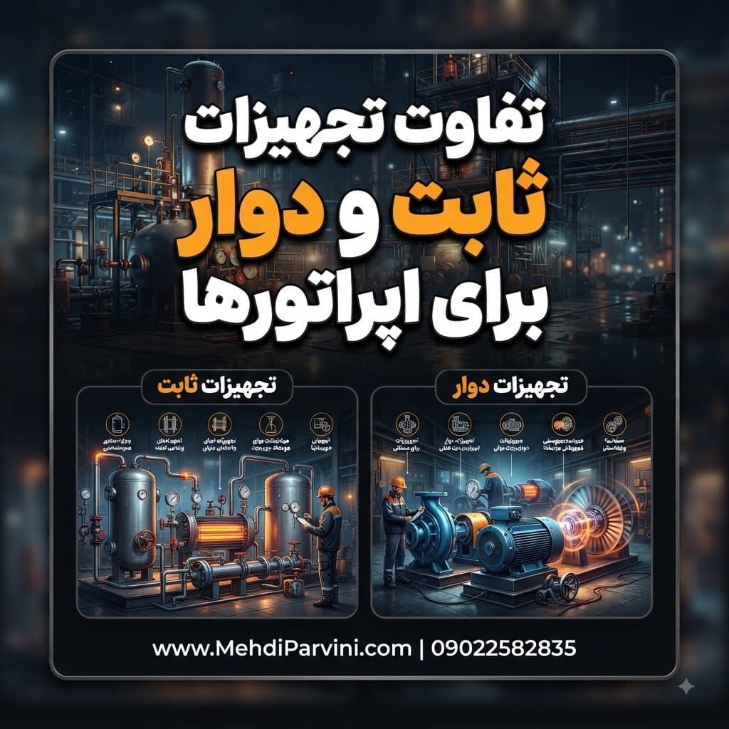 تفاوت تجهیزات ثابت و دوار برای اپراتورها