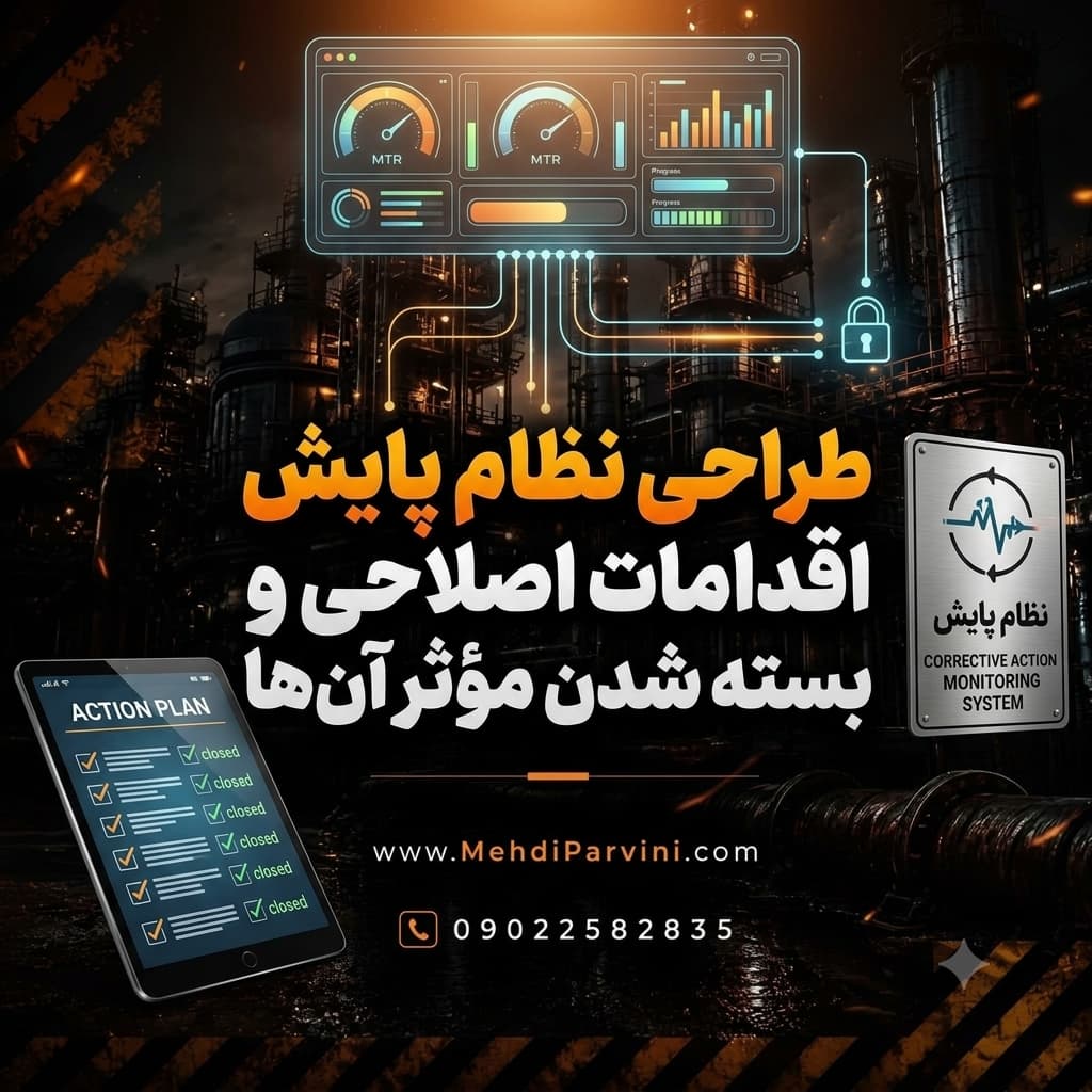طراحی نظام پایش اقدامات اصلاحی و بسته شدن مؤثر آن‌ها