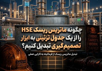 چگونه ماتریس ریسک HSE را از یک جدول تزئینی به ابزار تصمیم‌گیری تبدیل کنیم؟