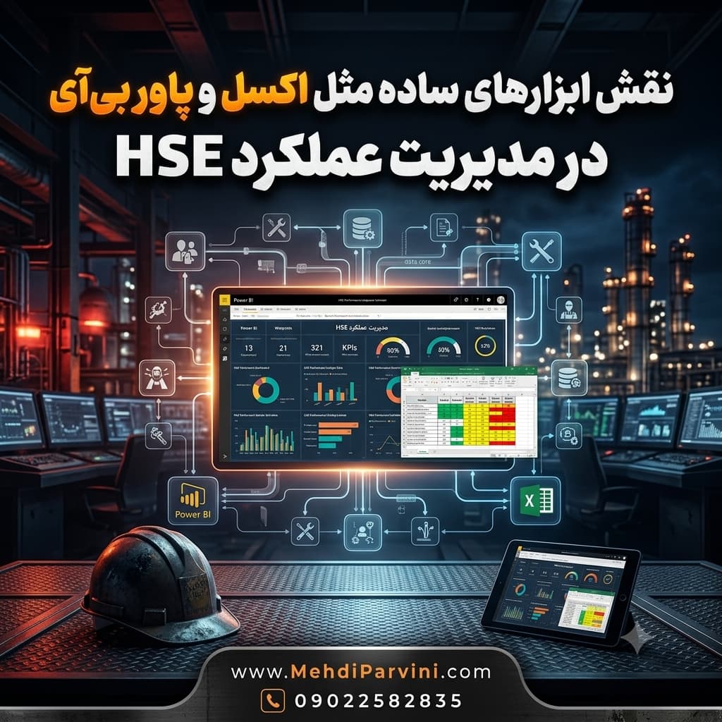 نقش ابزارهای ساده مثل اکسل و پاور بی‌آی در مدیریت عملکرد HSE