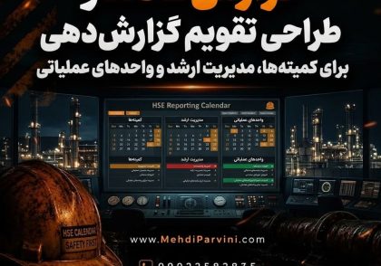 طراحی تقویم گزارش‌دهی HSE برای کمیته‌ها، مدیریت ارشد و واحدهای عملیاتی