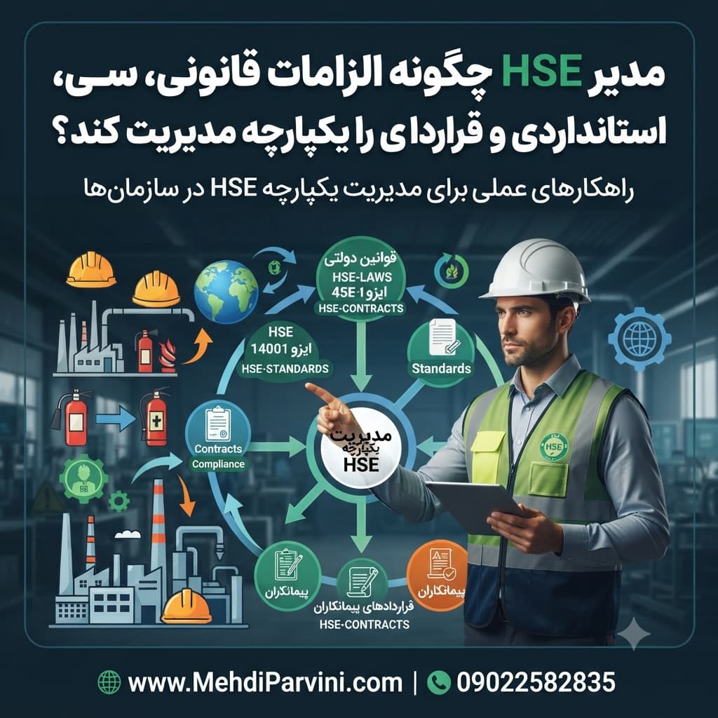 مدیر HSE چگونه الزامات قانونی، استانداردی و قراردادی را یکپارچه مدیریت کند؟