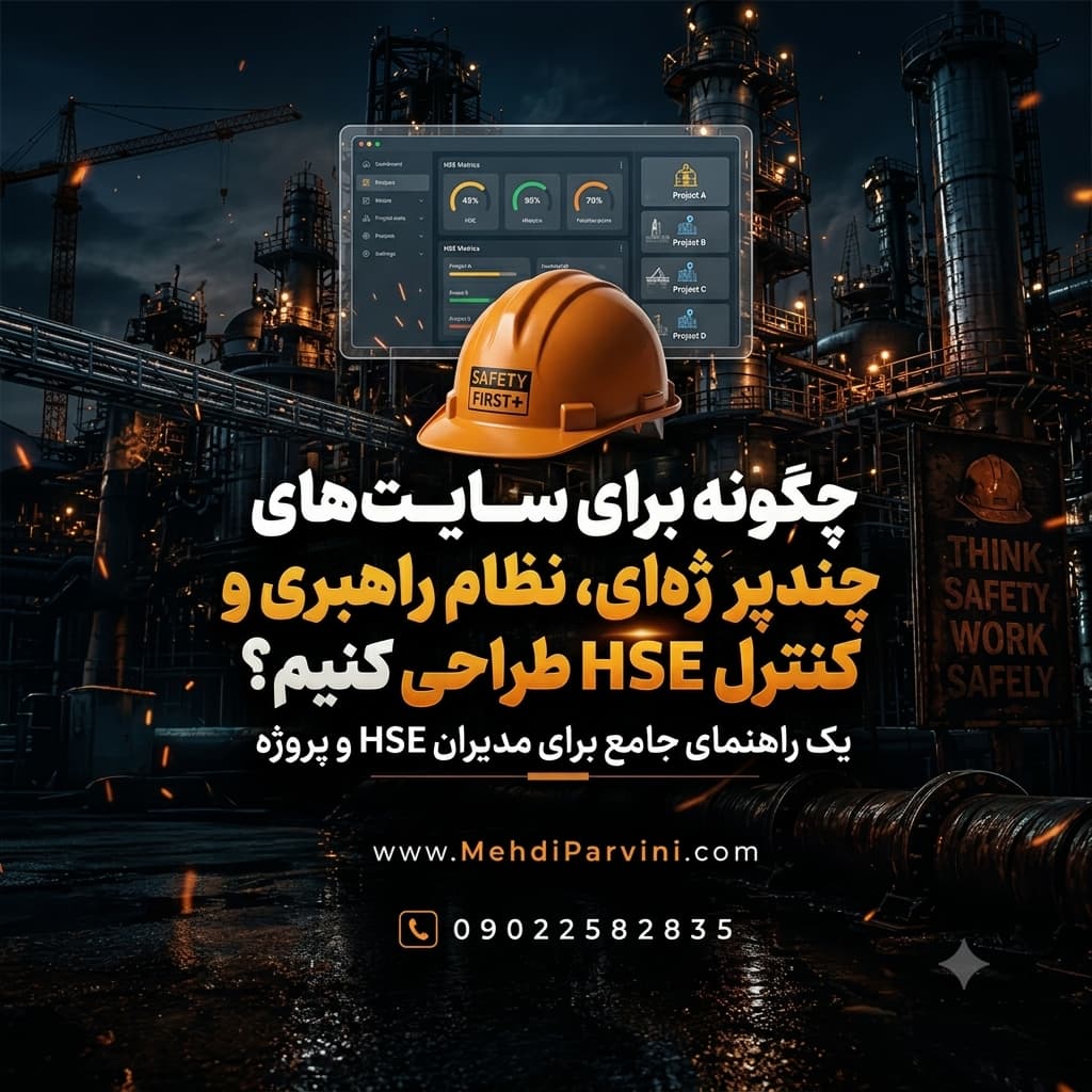 چگونه برای سایت‌های چندپروژه‌ای، نظام راهبری و کنترل HSE طراحی کنیم؟