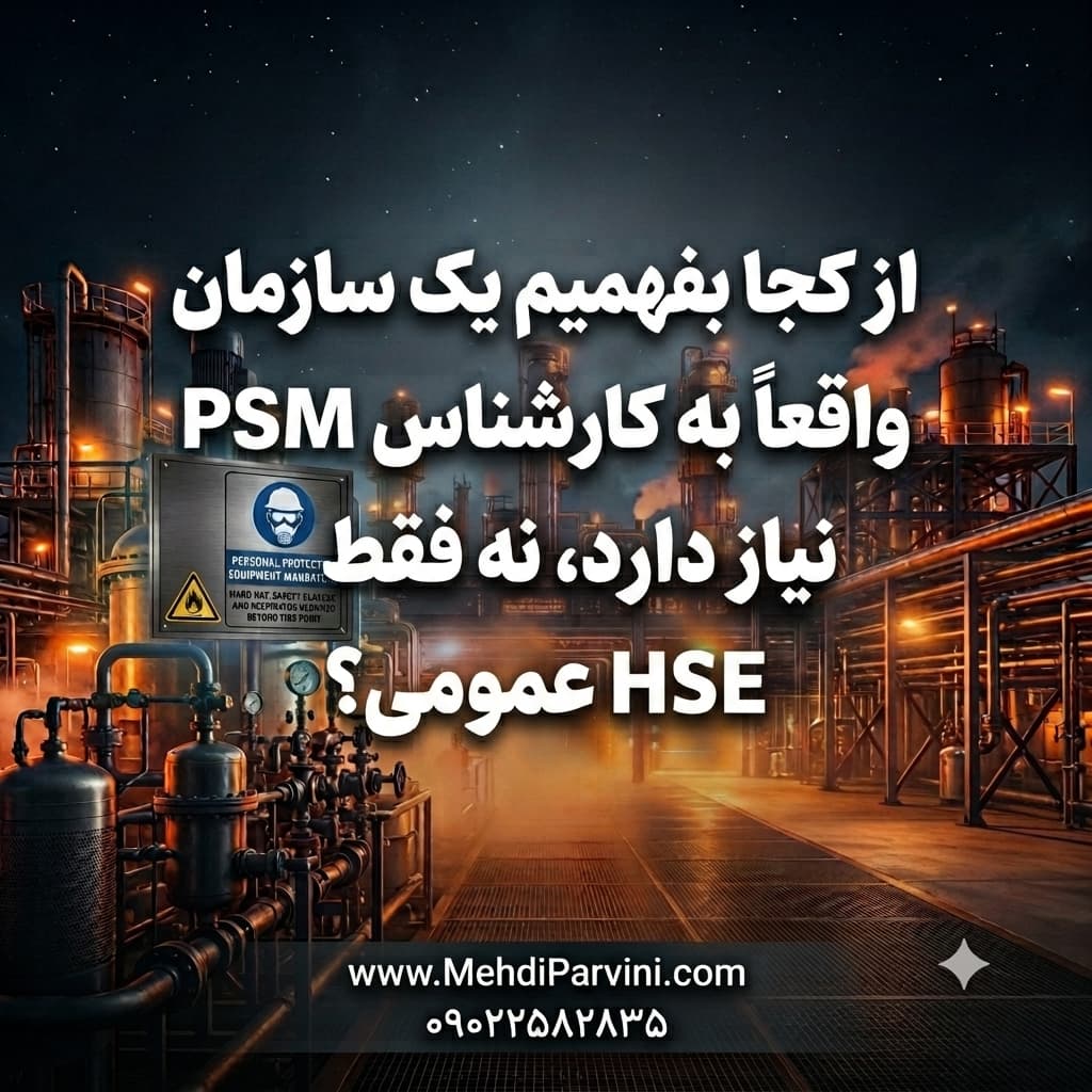از کجا بفهمیم یک سازمان واقعاً به کارشناس PSM نیاز دارد، نه فقط HSE عمومی؟