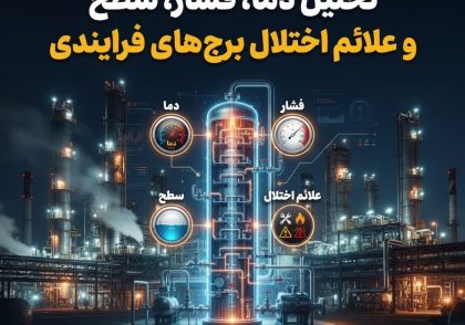 تحلیل دما، فشار، سطح و علائم اختلال برج‌های فرایندی