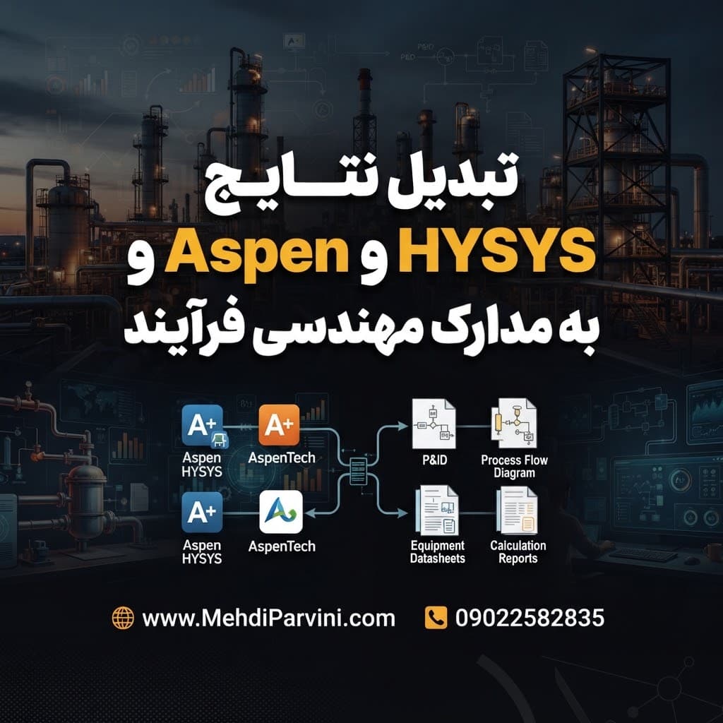 تبدیل نتایج HYSYS و Aspen به مدارک مهندسی فرآیند