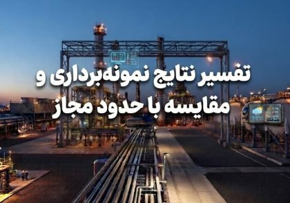 تفسیر نتایج نمونه‌برداری و مقایسه با حدود مجاز