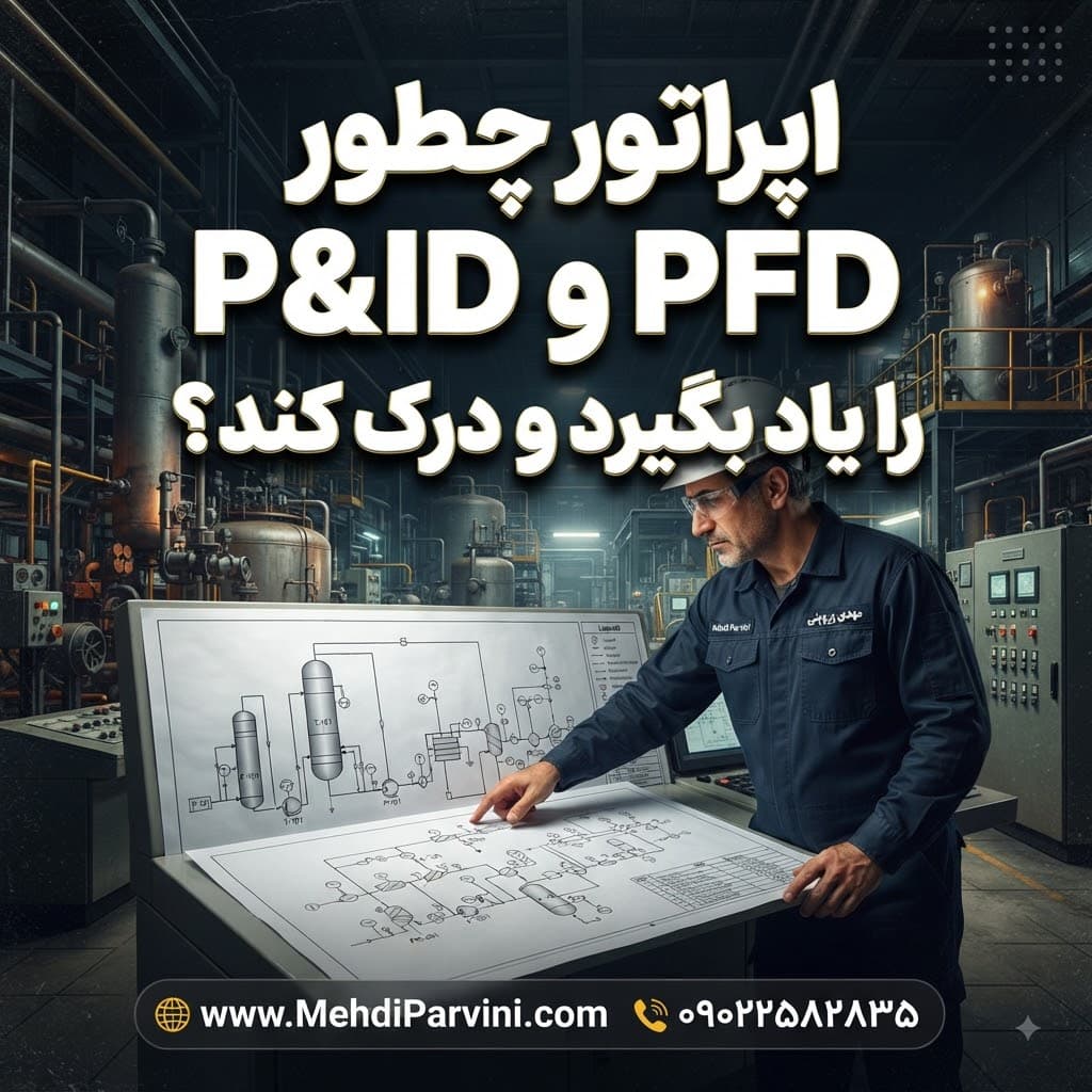اپراتور چطور PFD و P&ID را یاد بگیرد و درک کند؟