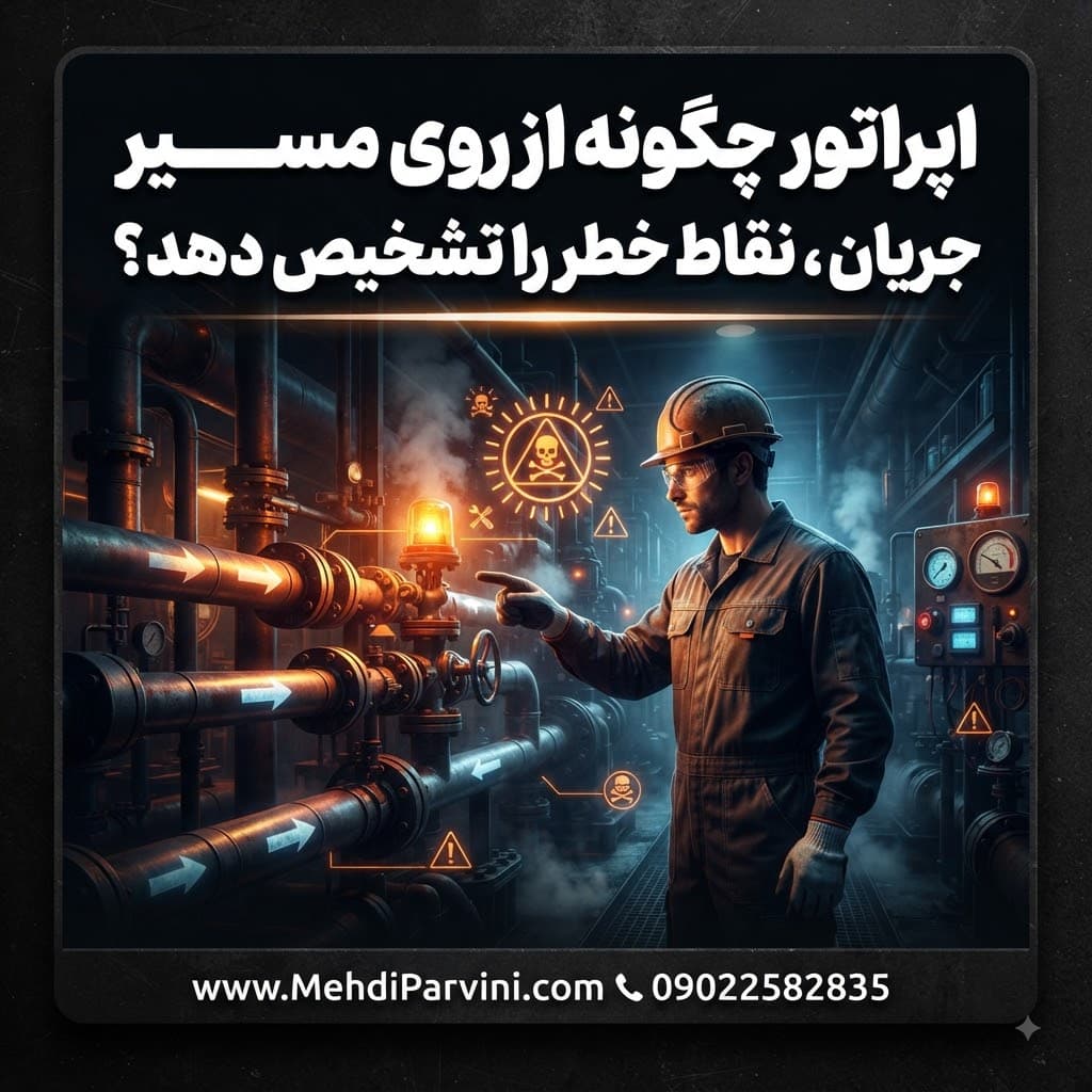 اپراتور چگونه از روی مسیر جریان ، نقاط خطر را تشخیص دهد؟