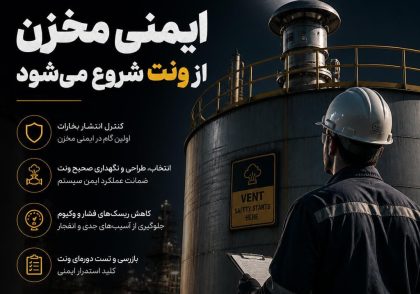 ایمنی مخزن از ونت شروع می‌شود