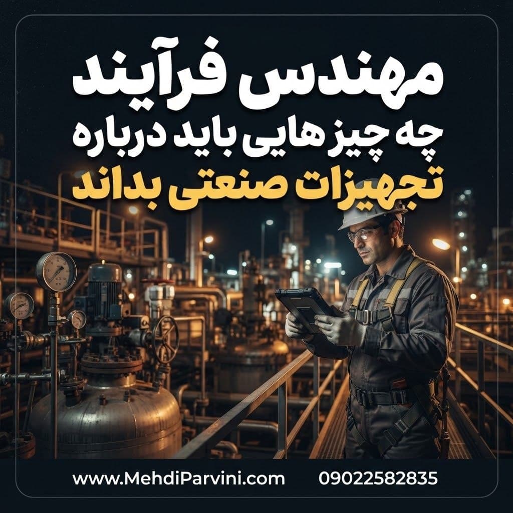 مهندس فرآیند درباره تجهیزات صنعتی