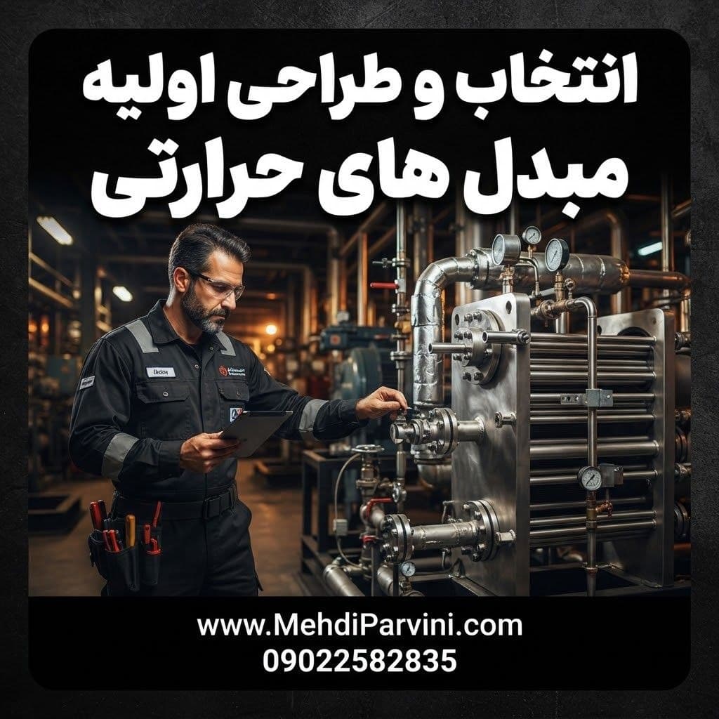 انتخاب و طراحی اولیه مبدل‌های حرارتی