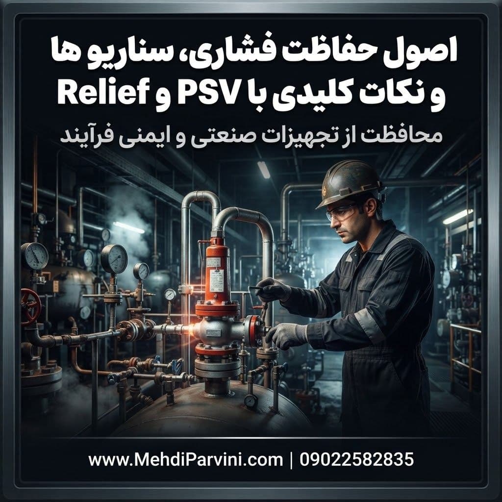 اصول حفاظت فشاری، سناریوها و نکات کلیدی با PSV و Relief