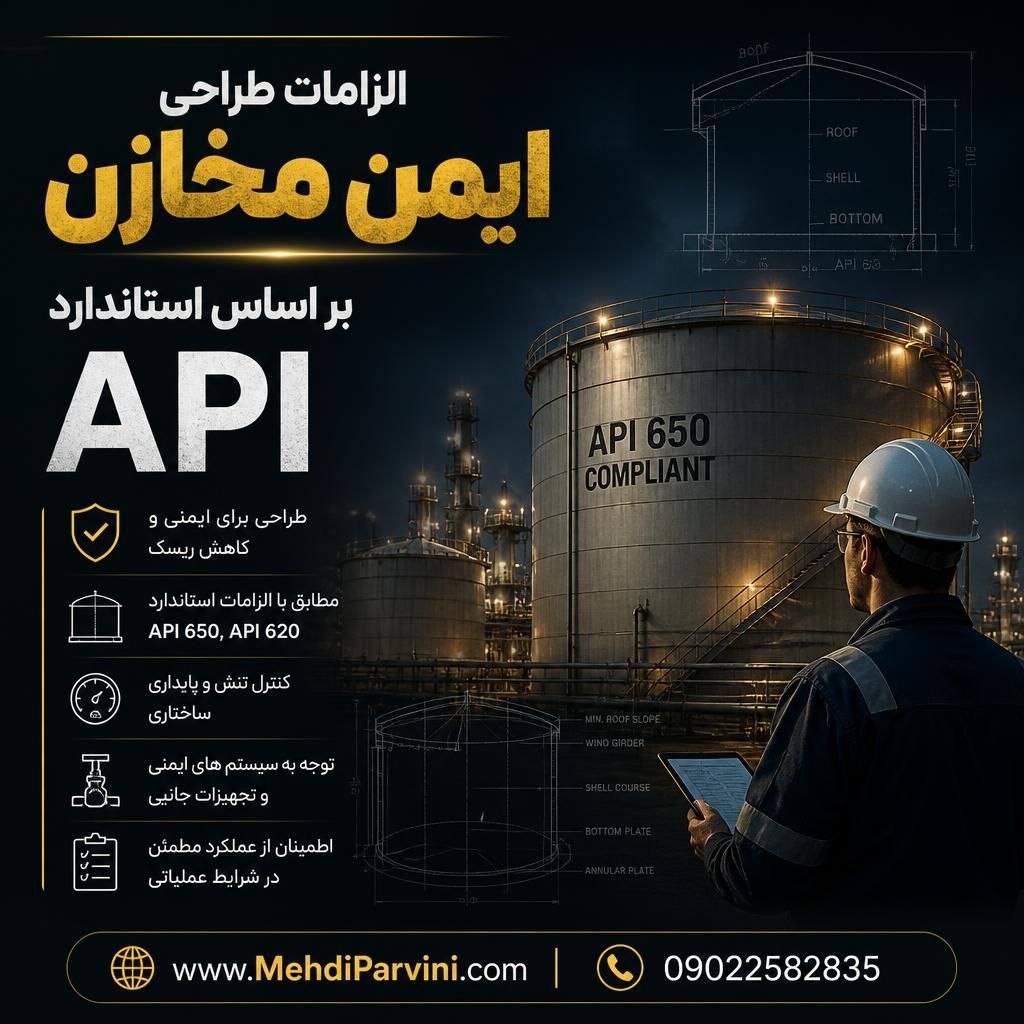 الزامات طراحی ایمن مخازن بر اساس استاندارد API