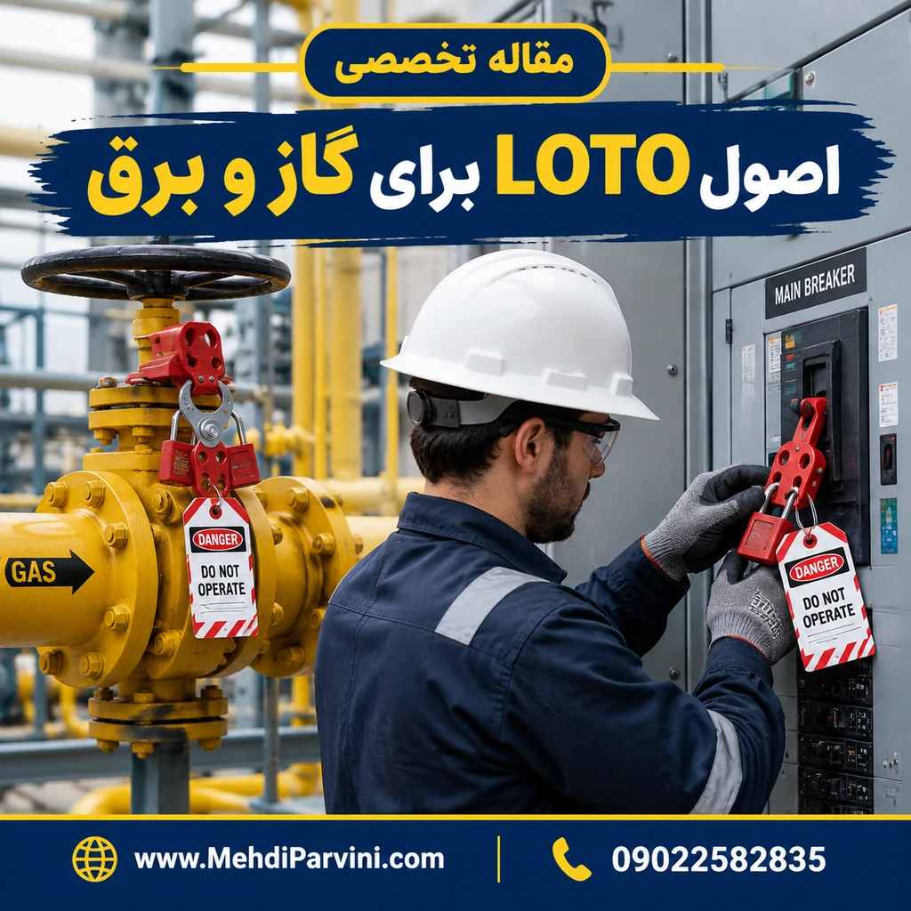 اصول LOTO برای گاز و برق