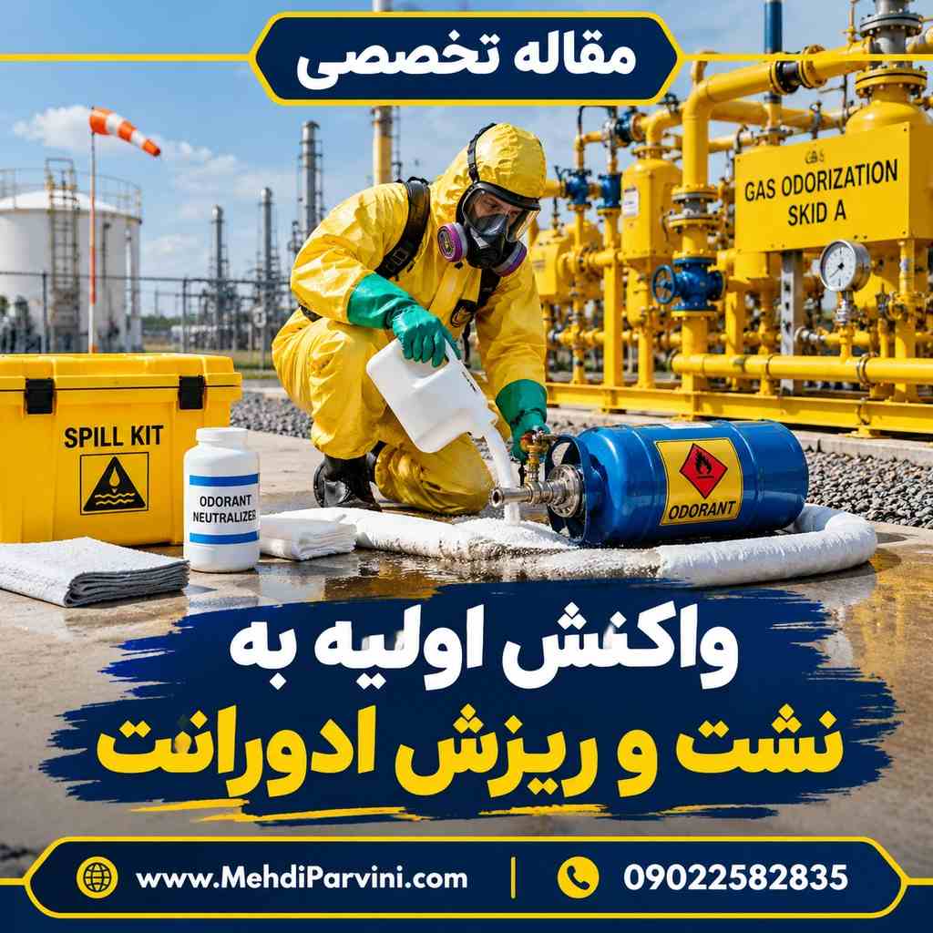 واکنش اولیه به نشت و ریزش ادورانت