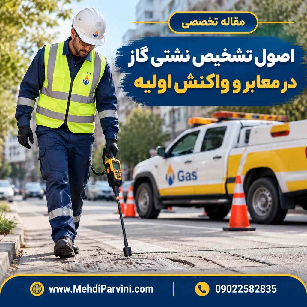 اصول تشخیص نشتی گاز در معابر و واکنش اولیه