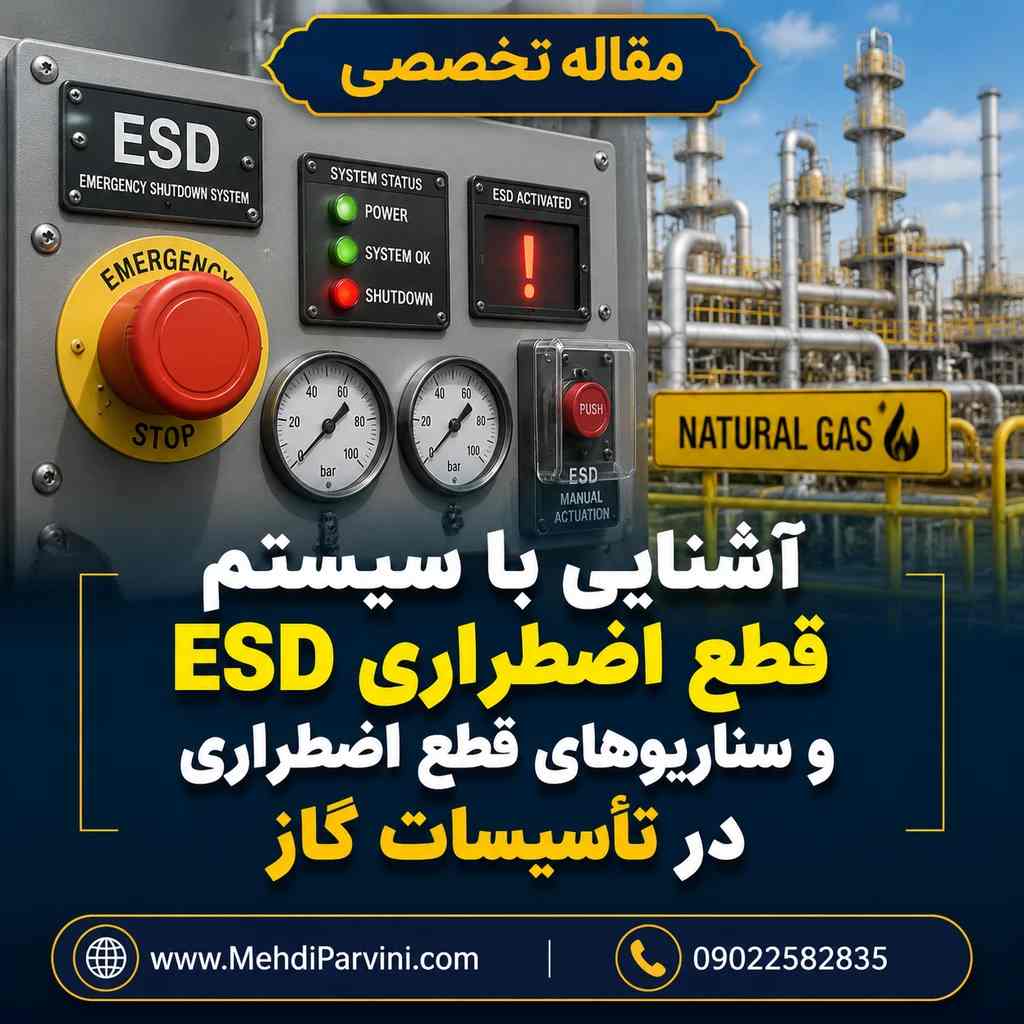 آشنایی با سیستم قطع اضطراری ESD و سناریوهای قطع اضطراری در تأسیسات گاز