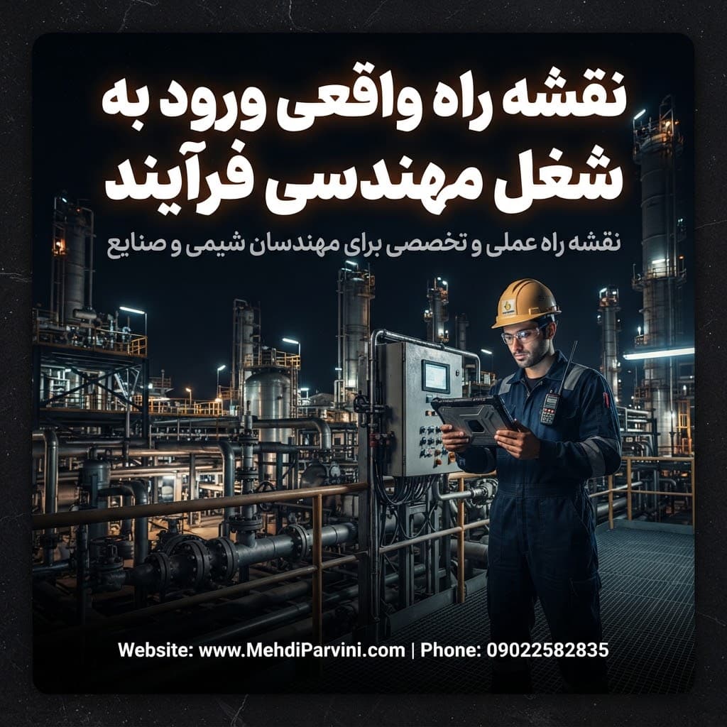 نقشه راه واقعی ورود به شغل مهندسی فرآیند