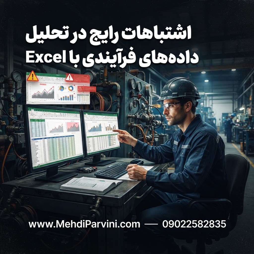 اشتباهات رایج در تحلیل داده‌های فرآیندی با Excel