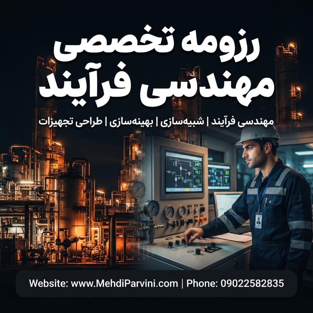 رزومه تخصصی مهندسی فرآیند