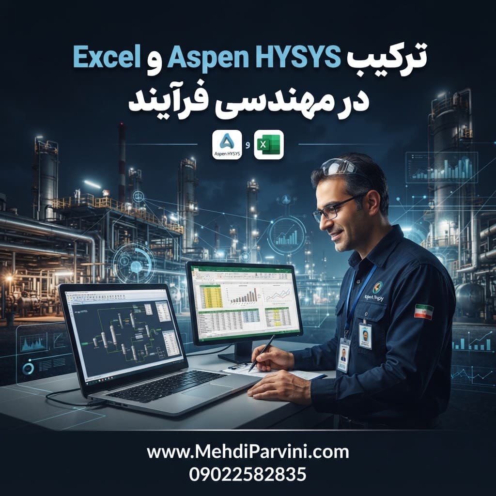 ترکیب Aspen HYSYS و Excel در مهندسی فرآیند