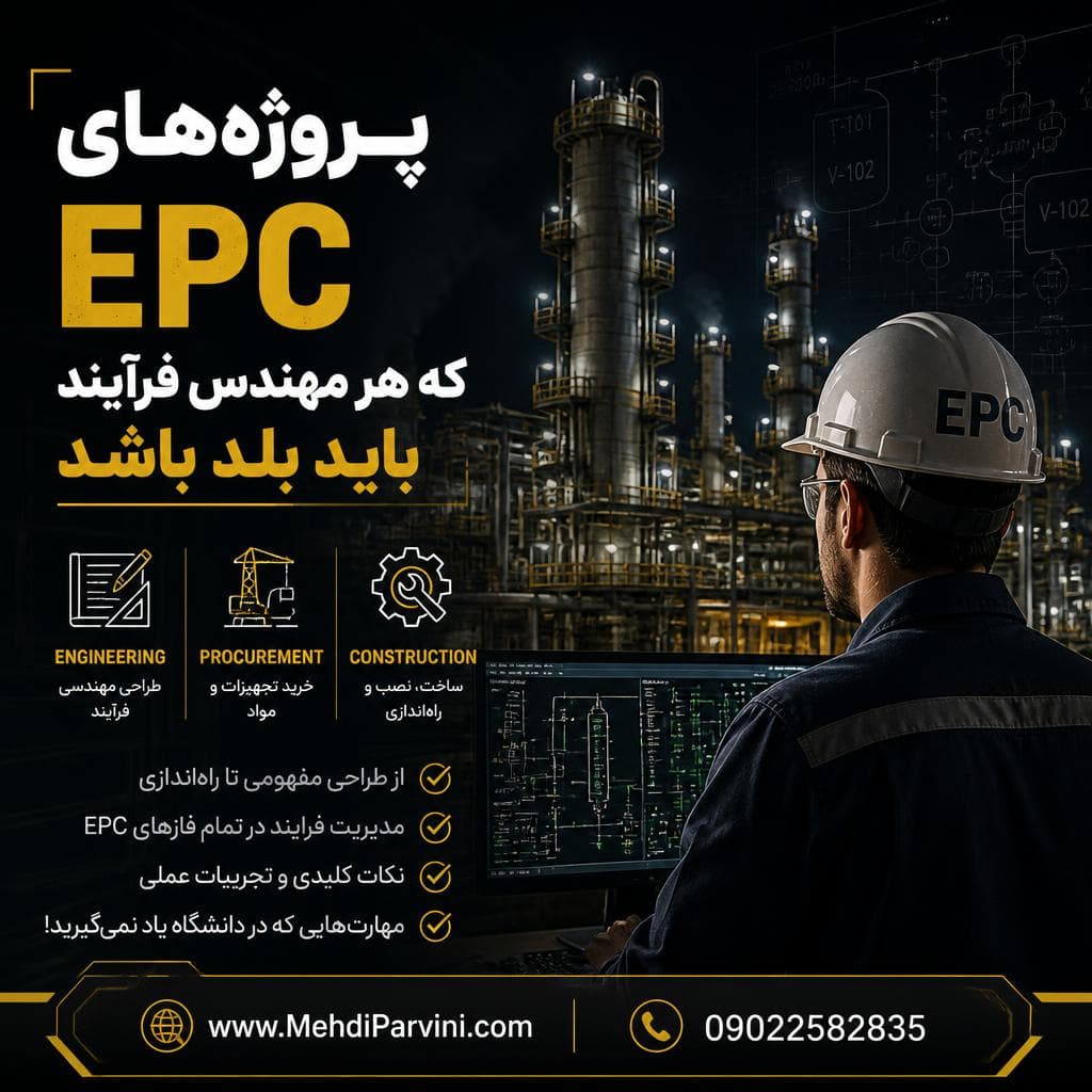 پروژه‌های EPC که هر مهندس فرآیند باید بلد باشد