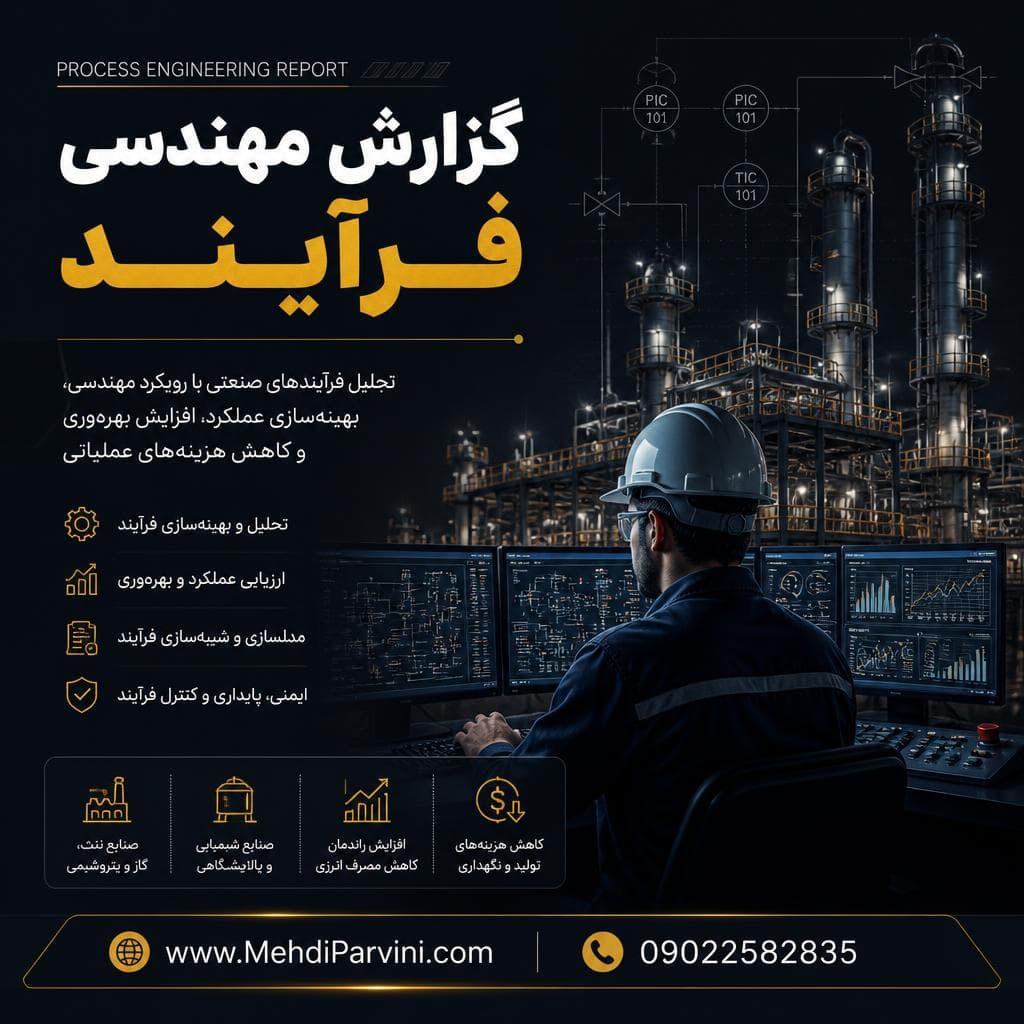 گزارش مهندسی فرآیند حرفه‌ای